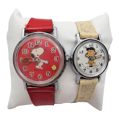1950s Peanuts Snoopy & Lucy Watches