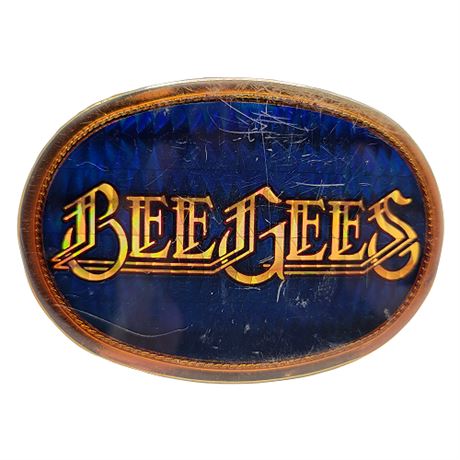 1977 BeeGees Holographic Belt Buckle by Pacifica Mfg.