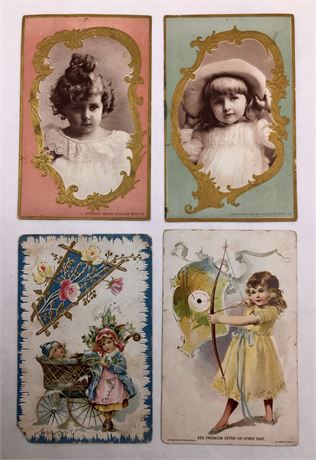 4 Antique Woolson Spice Co. Toledo Ohio Advertising Trade Cards