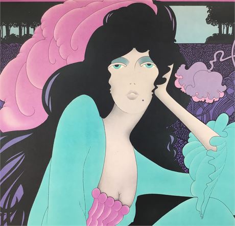 Vintage Mid Century Psychedelic Pop Art Nouveau Victoria Poster