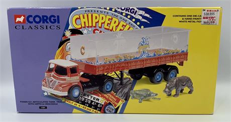 NOS CORGI Foden S21 Circus Aquarium Tank Trailer. Crocodile Metal Toys