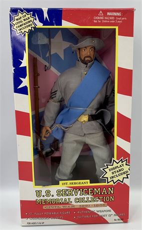NOS US Serviceman Civil War 12” Posable Confederate Soldier Action Figure