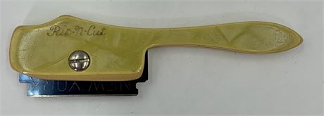 Vintage Rip-N-Cut Straight Razor, Grooming Shaving Blade
