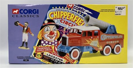 NOS CORGI Circus Human Cannon Truck & Ringmaster Toys
