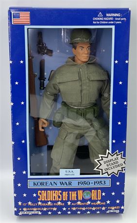 1997 NOS Soldiers of the World 12” Posable Korean War Soldier Action Figure