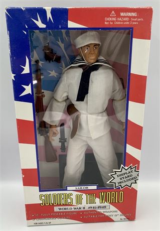 NOS Soldiers of the World 12” Posable WWII Sailor Action Figure