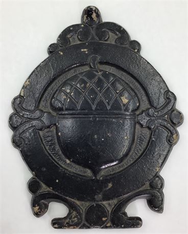 Primitive Cast Iron Acorn Wood Stove Tea Pot Trivet, Pioneer Cooking Lift Lid