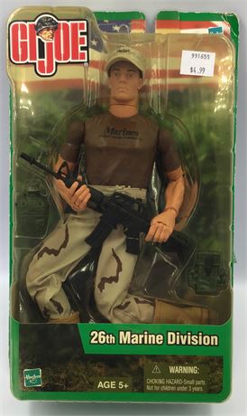 NOS 2002 Hasbro GI Joe 26th Marine Division Soldier Action Figure