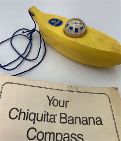 Working Vintage 1979 Chiquita Banana Compass