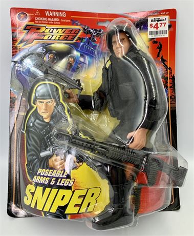 NOS Power Force Sniper Action Figure, Unopened