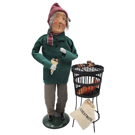 1993 Byers' Choice "The Carolers" Cries of London: Man Roasting Chestnuts