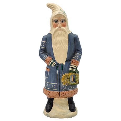 Vaillancourt Folk Art Father Christmas with Lantern #550