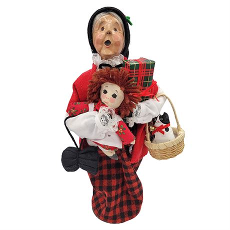 1996 Byers' Choice "The Carolers" Limited Edition Shopping Woman w/ Doll