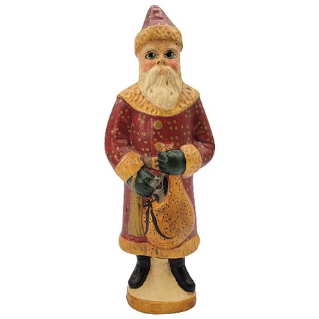 Vaillancourt Folk Art Red Russian Father Christmas #104R