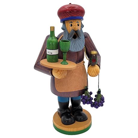 E.M. Merck Old World Christmas Wooden Incense Smoker