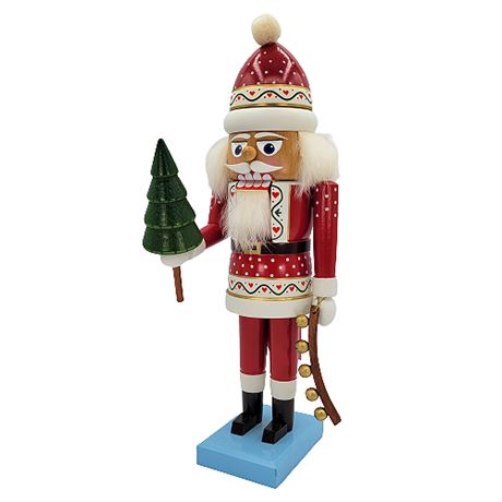 E.M. Merck Old World Christmas Santa w/ Tree Nutcracker