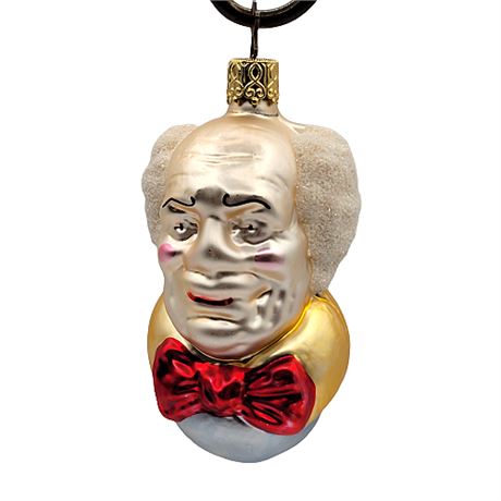 Old World Christmas Scrooge Head Glass Ornament