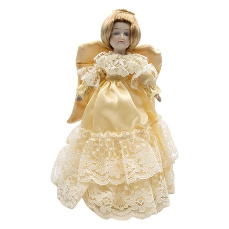 Vintage Kurt Adler Porcelain Angel Christmas Tree Topper
