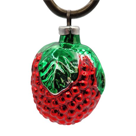 Vintage Glass Raspberry Ornament