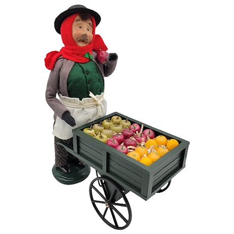 1999 Byers' Choice "The Carolers" Cries of London: Fruit Vendor w/ Cart