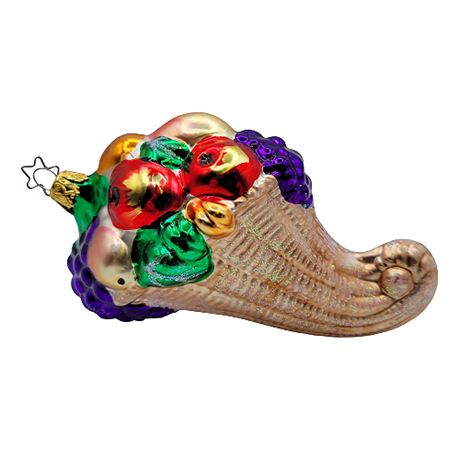 Inge-Glas for Old World Christmas Cornucopia Glass Ornament