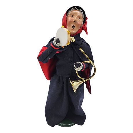 1994 Byers' Choice "The Carolers" Salvation Army: Woman w/ French Horn