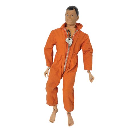 1960s GI Joe Air Police AP Orange Jumpsuit Figure