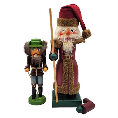 Broken Nutcrackers, Incl. Signed Gunther Ulbricht Santa