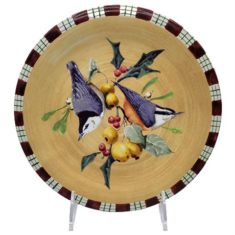 Lenox "Winter Greetings" Salad Plate: Nuthatch (1 of 2)