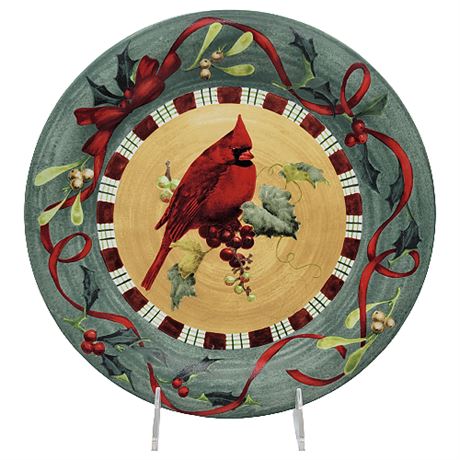 Lenox "Winter Greetings" Dinner Plate: Cardinal (2 of 2)