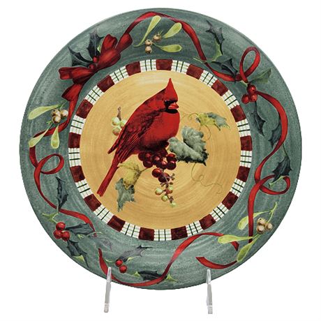 Lenox "Winter Greetings" Dinner Plate: Cardinal (1 of 2)