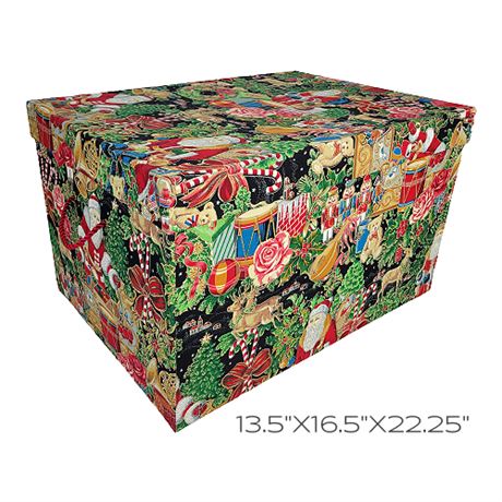 Ultimate Christmas Storage LG Fabric Covered Box
