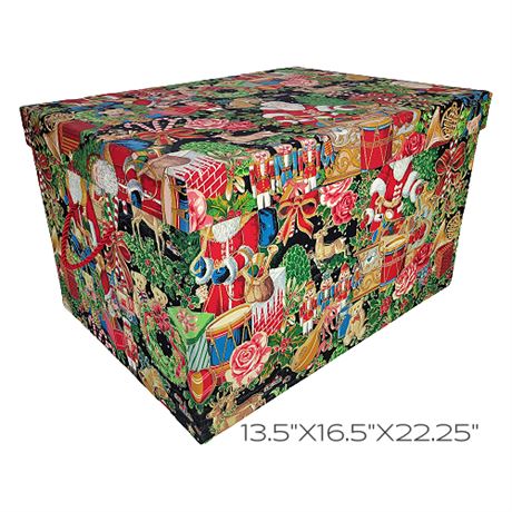 Ultimate Christmas Storage LG Fabric Covered Box